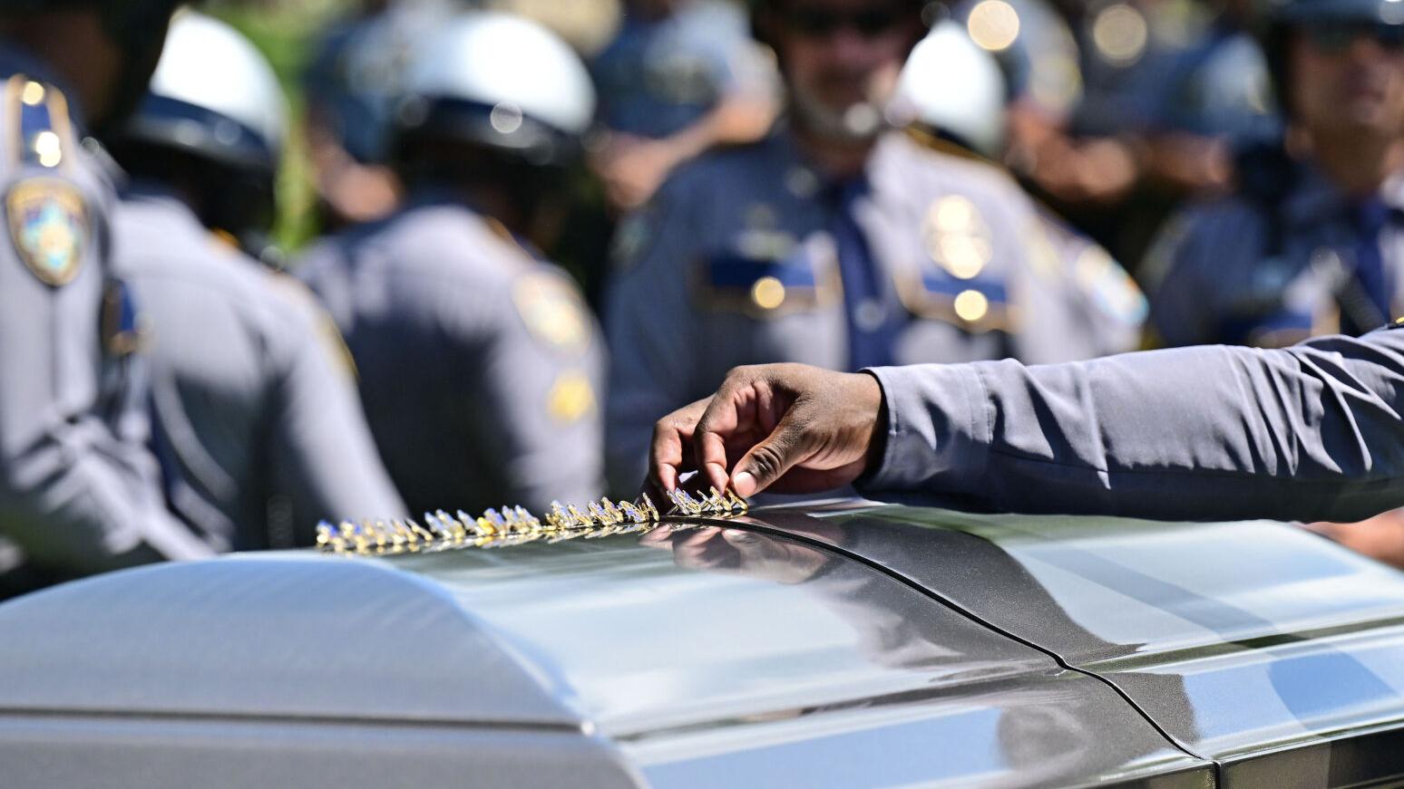 'Off duty, going home': Caleb Eisworth laid to rest as law enforcement honors fallen officer